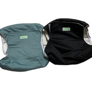 Dog Wegreeco Washable Male Dog Belly Band SZ Lg. Blue, Blk. New. 2 Pack